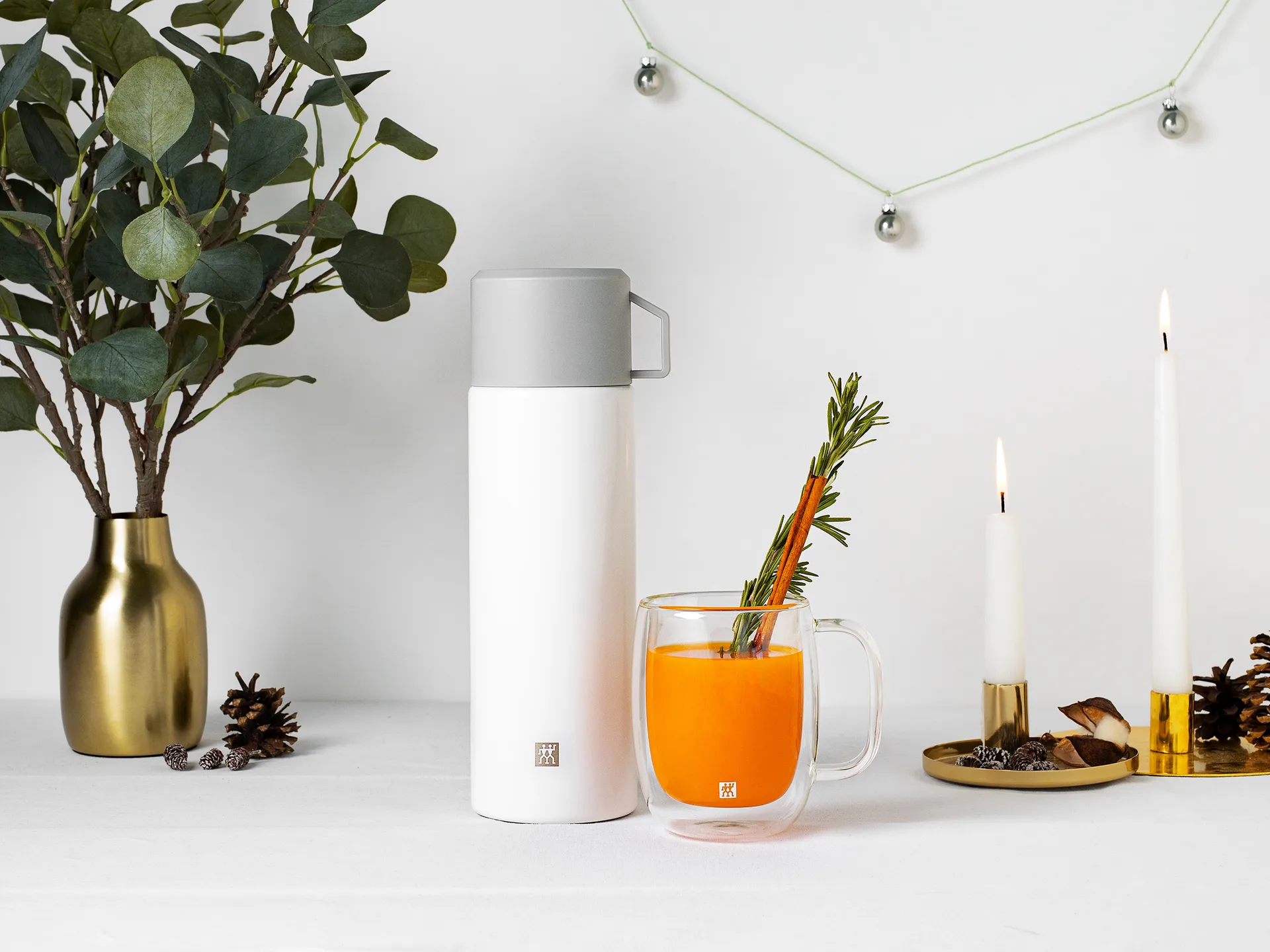 Zwilling Thermo Θερμός flAsh 1 L, Ασημί-λευκό Zwilling