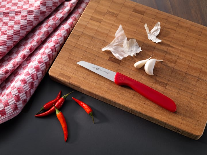 Zwilling Twin grip μαχαίρι λαχανικών 7 εκ., Κόκκινο-ανοξείδωτο ατσάλι Zwilling
