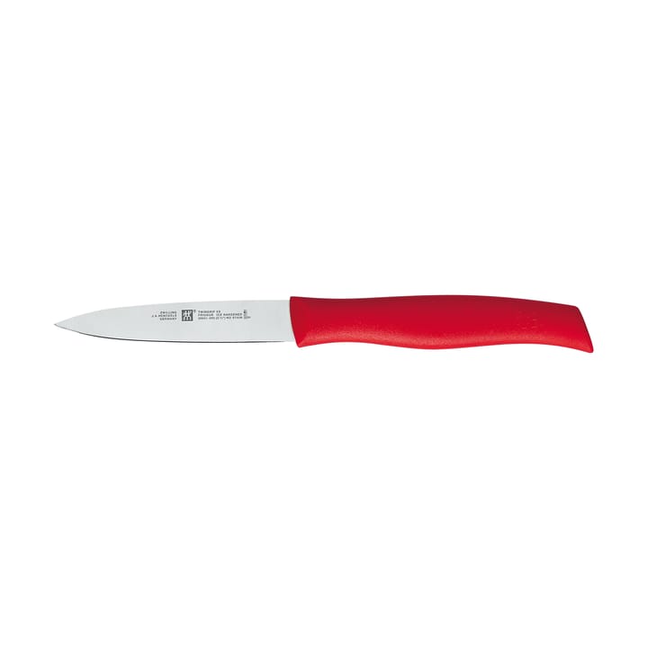 Zwilling Twin grip spetsig μαχαίρι λαχανικών 9 εκ. - Κόκκινο-ανοξείδωτο ατσάλι - Zwilling