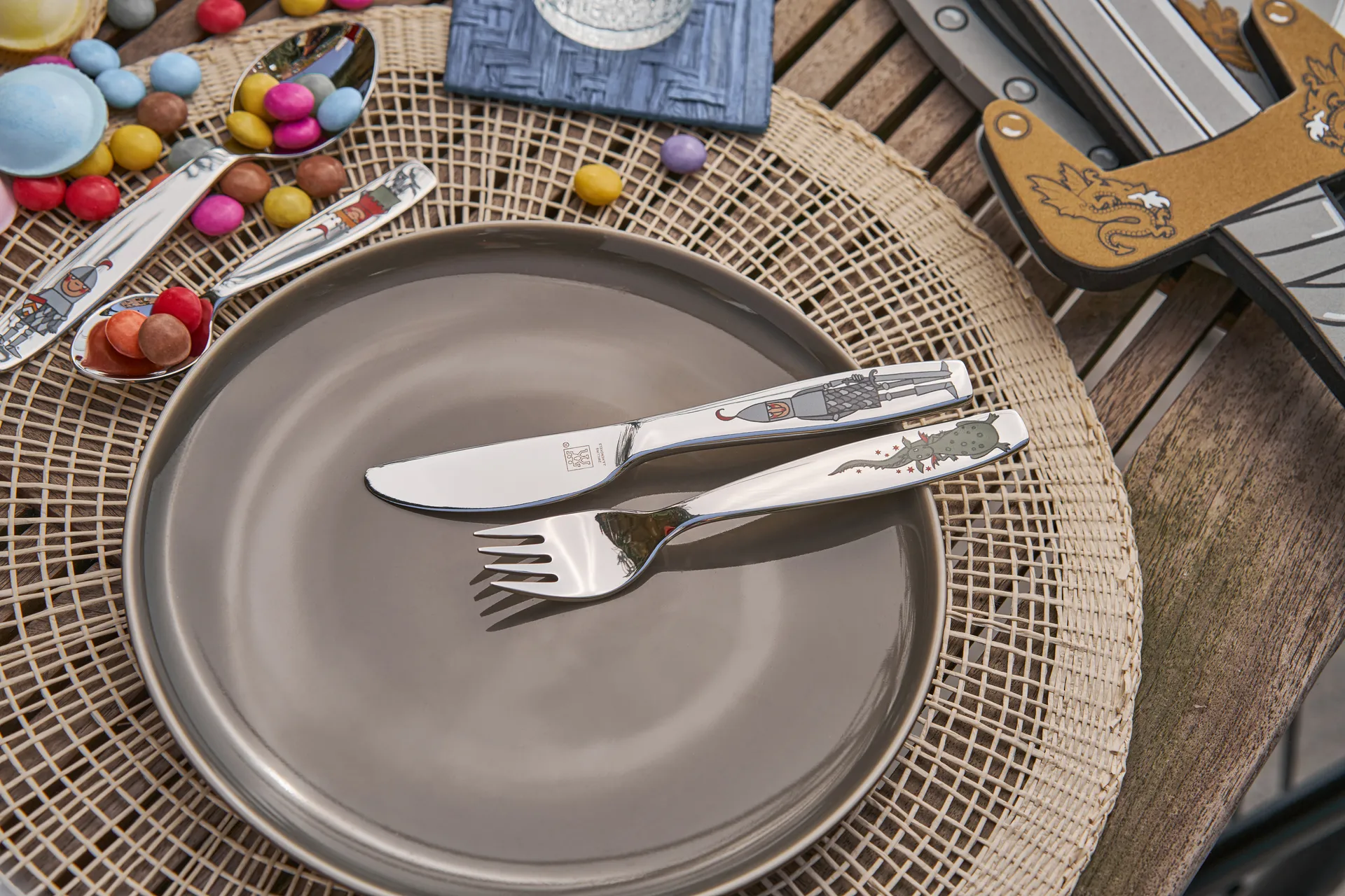 Zwilling Twin kids σετ παιδικών μαχαιροπήρουνων 4 τεμαχίων, Eckbert ιππότης Zwilling