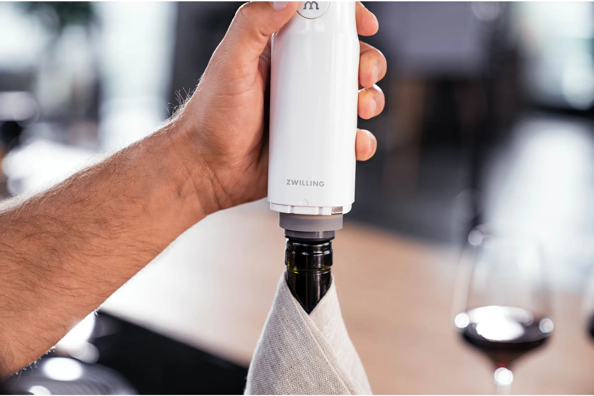 Zwilling αεροστεγές φελλός για κρασί, Ανοξείδωτο ατσάλι Zwilling